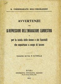 Coll.-178-Commissariato-dellemigrazion-Avertenze-per-la repression-dellemigrazion-clandestina-Tipografica-Manunzio-Roma-1911