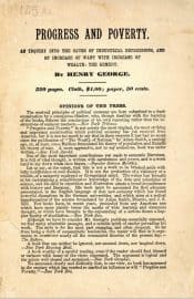 Coll. 125 - Henry George, Progres și sărăcie, New York