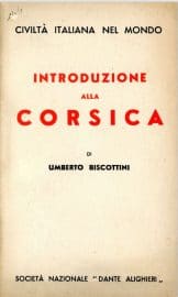 Coll. 144 - Umberto Biscottini, Introducere în Corsica, Società Nazionale Dante Alighieri