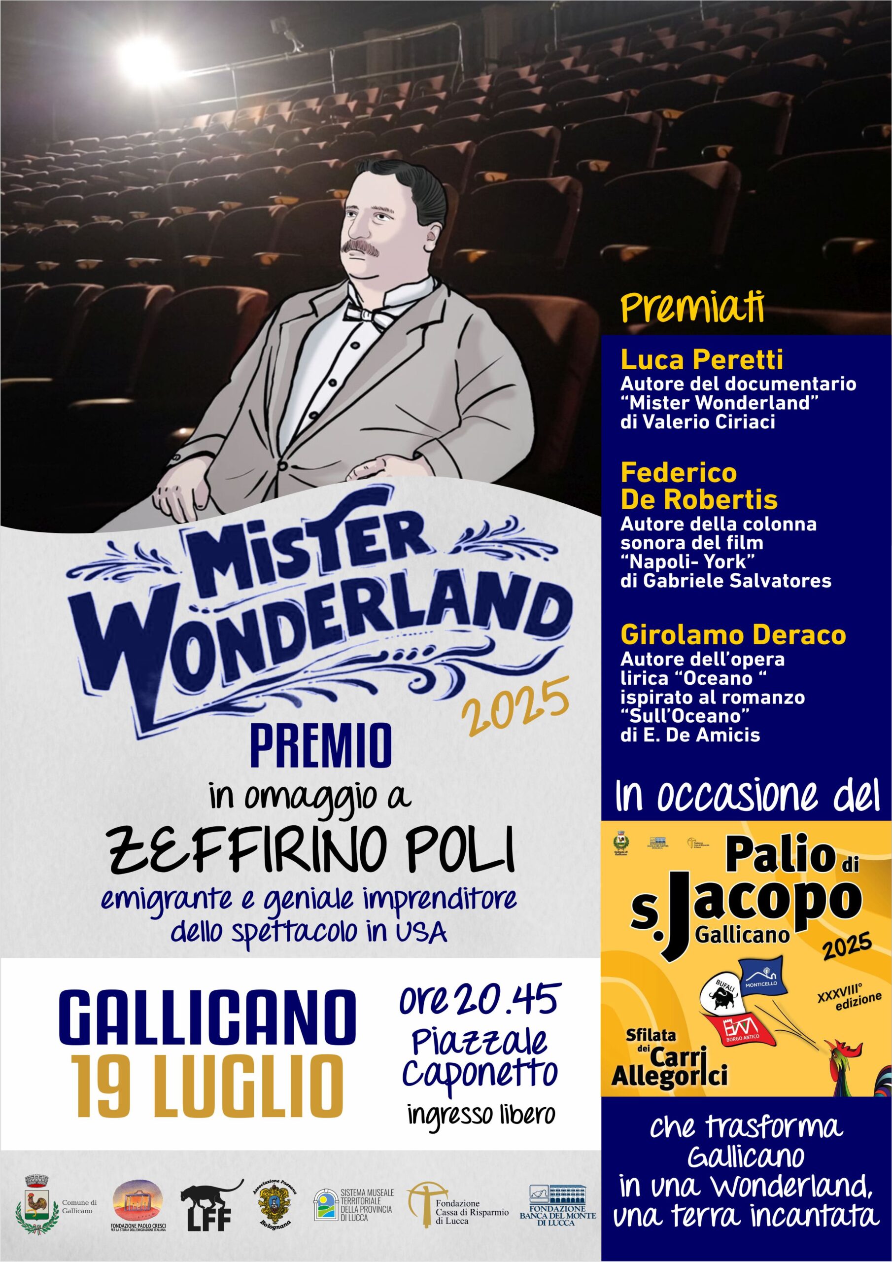 Locandina Premio Mister Wonderland